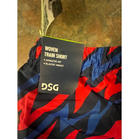 Boys XXS Navy Bolt Woven Athletic Shorts Dri-Fit Elastic Waist DSG - Picture 3 of 9